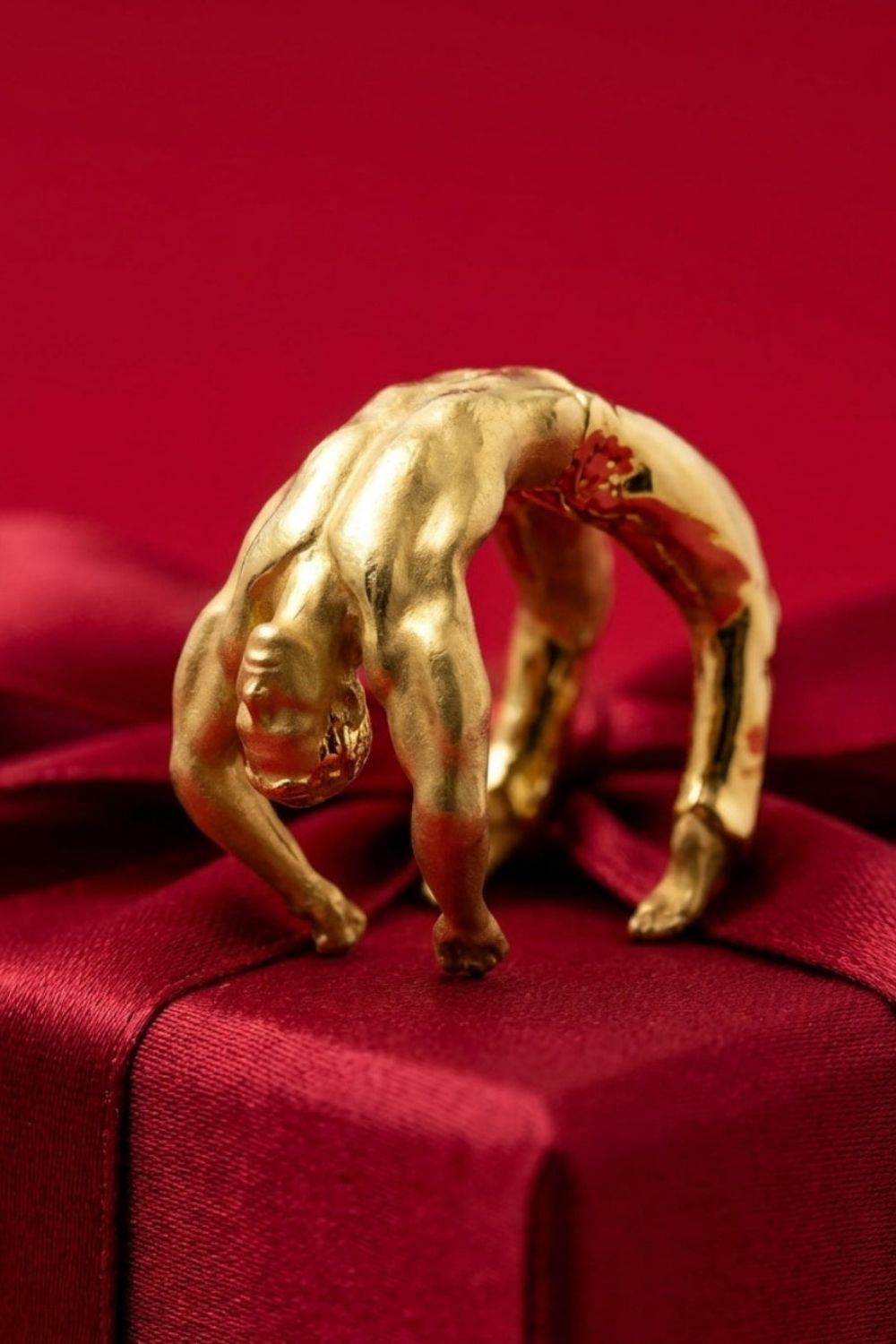 Atlas Ring worn on hand showcasing bold elegance