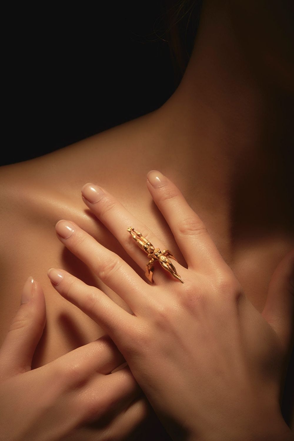Side profile of the Balance Ring showing intricate craftsmanship