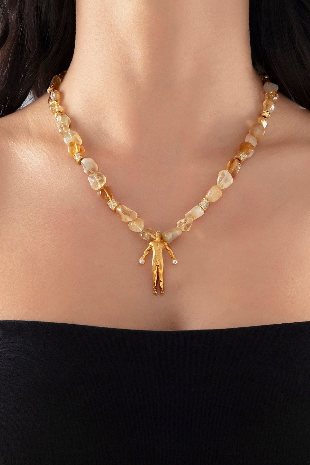 Signature Citrine Abundance Necklace by Piayuli