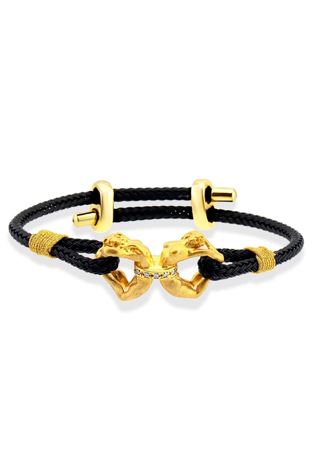 Piayuli Connected Daily Bracelet handcrafted in 22K gold plated brass