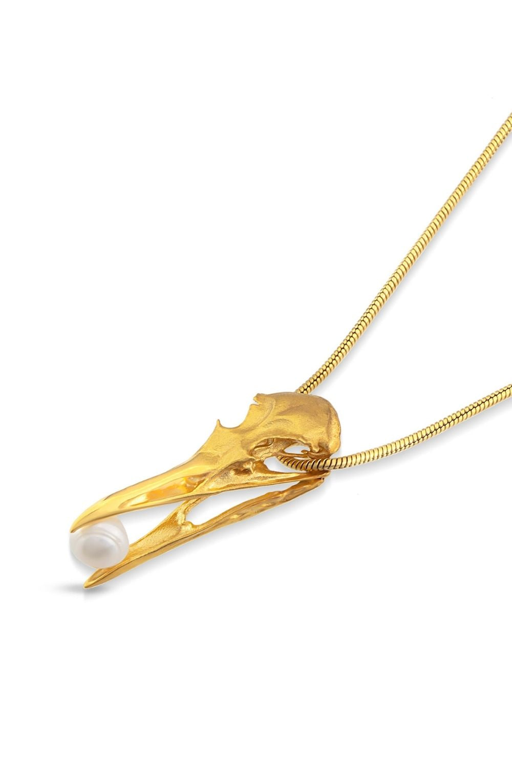 Close-up detail of the Freedom Pearl Necklace by Piayuli