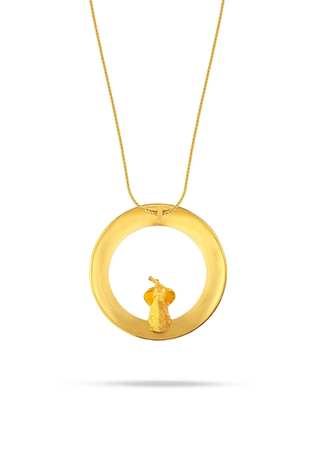 Handcrafted enamel detail on the Joy Necklace by Piayuli