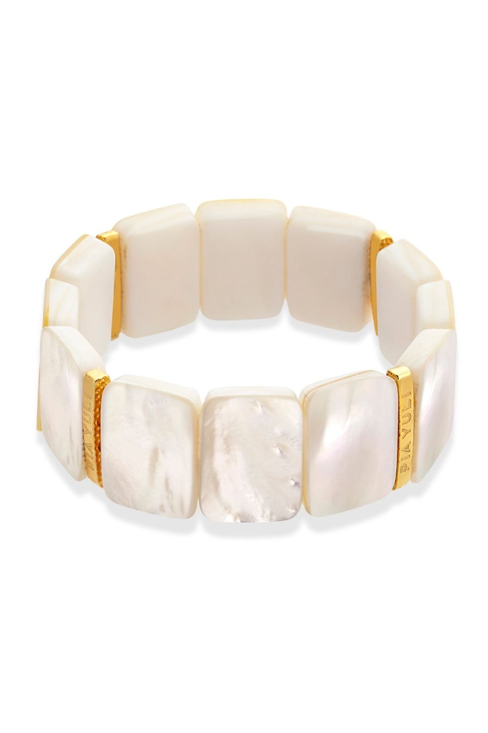 Natural Mother of Pearl Bracelet with genuine mother of pearl by Piayuli
