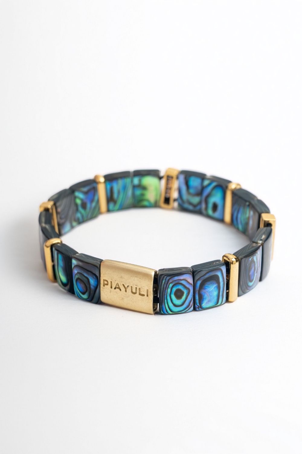 Piayuli Ocean Mother of Pearl Freedom Bracelet with gold plated details