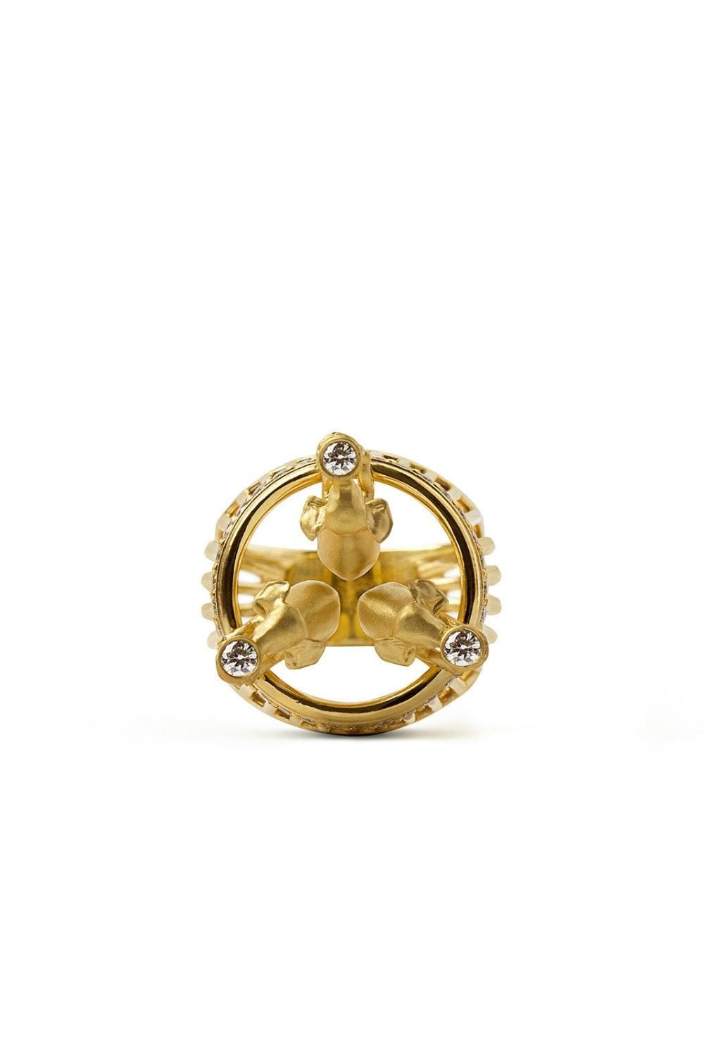 Off To Savannah Ring featuring a brilliant diamond or zircon stone