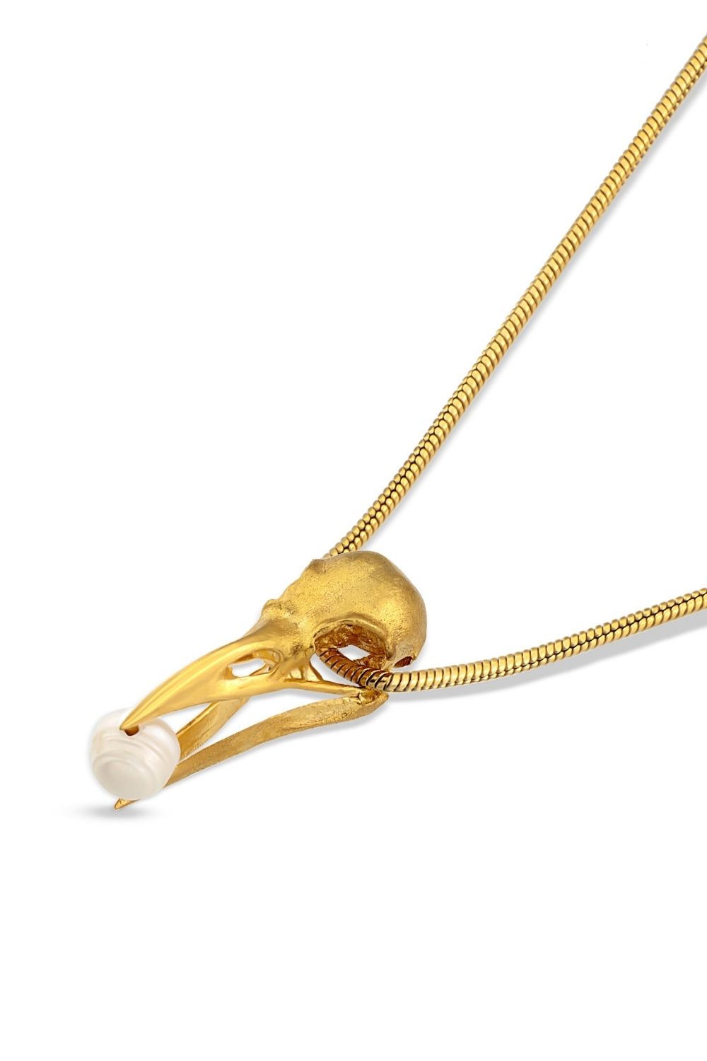 Close-up detail of the Wisdom Pearl Necklace by Piayuli