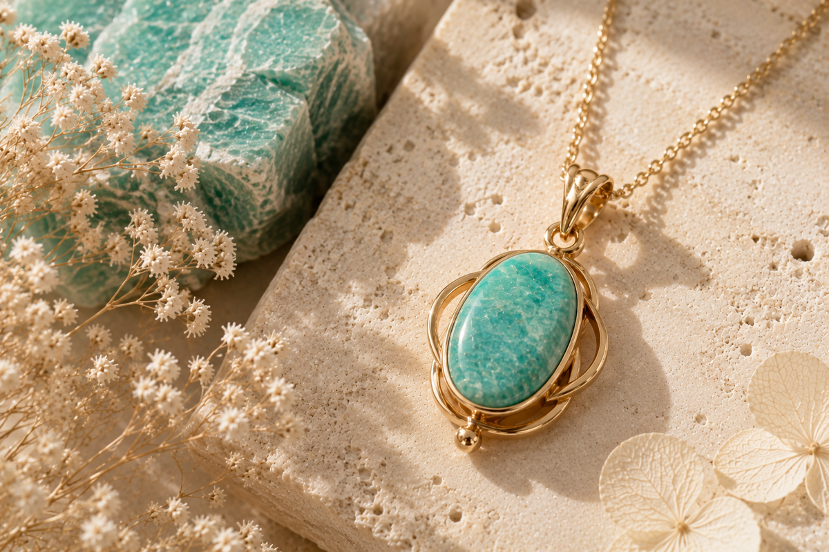 Amazonite gemstone jewelry guide featuring handcrafted Piayuli amazonite jewelry