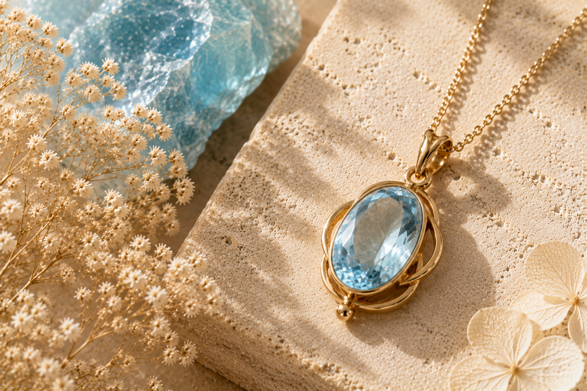 Aquamarine jewelry guide featuring handcrafted Piayuli aquamarine jewelry