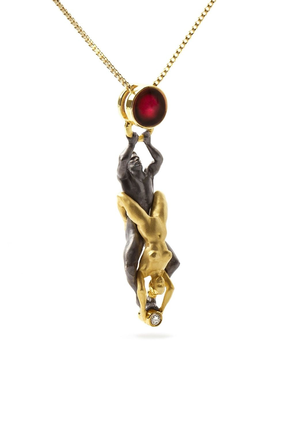 Allies Necklace symbolizing two hearts united as one