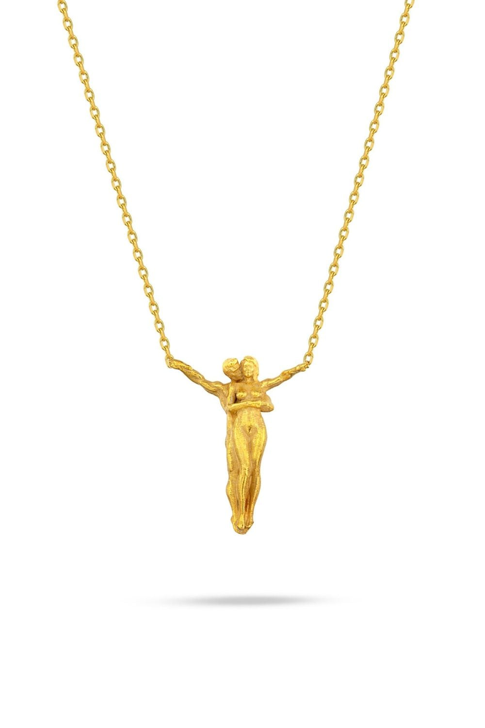 Close-up detail of the Amore Mini Necklace by Piayuli