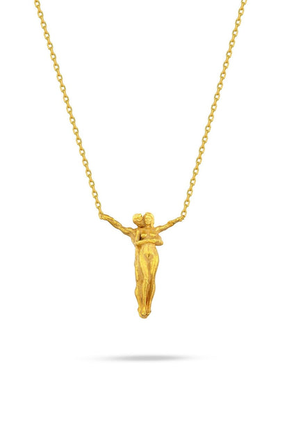 Close-up detail of the Amore Mini Necklace by Piayuli