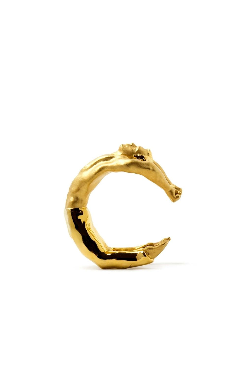 Piayuli Atlas Ear Cuff handcrafted in 22K gold plated brass