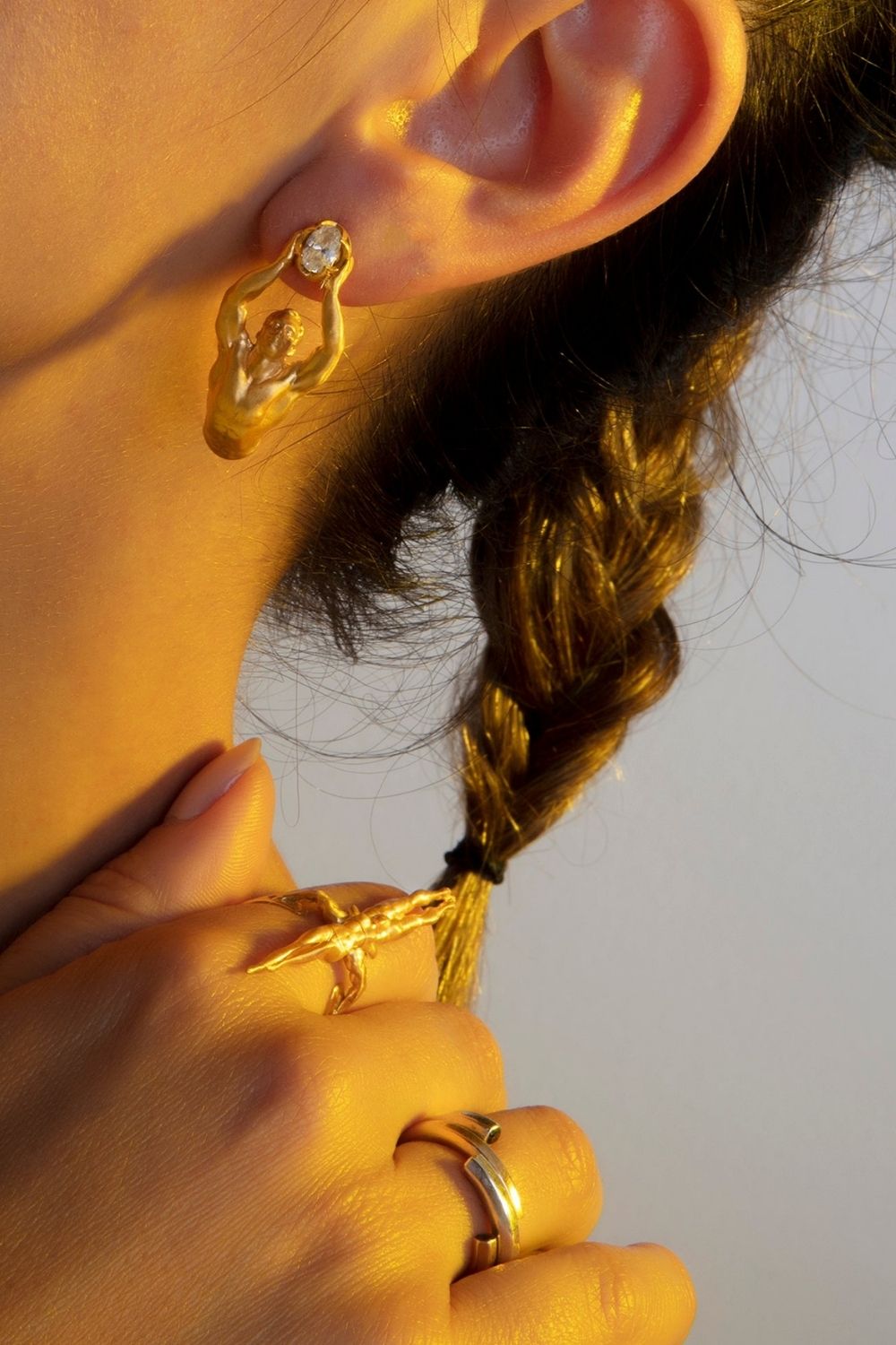 Luxury Atlas Mini Earrings symbolizing courage imagination and exploration
