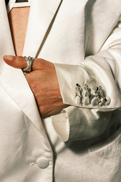 Symbolic Atlas Ring inspired by personal power and transformation