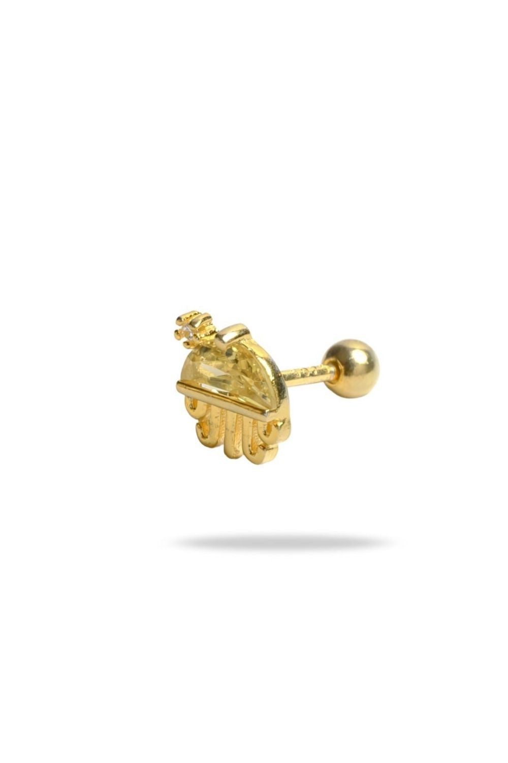Special cut gemstone detail on Piayuli Baby Jellyfish Earrings