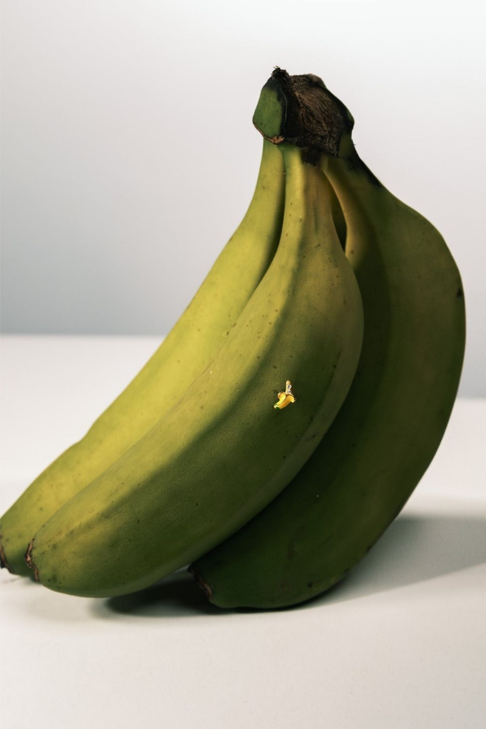 Close-up of Banana Baby Earrings handcrafted by Piayuli