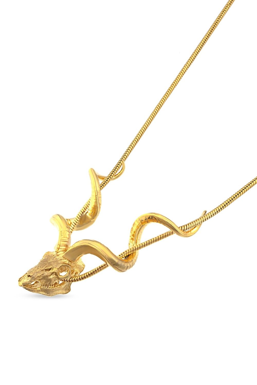 Piayuli Bullish Pearl Necklace handcrafted in 22K gold plated brass