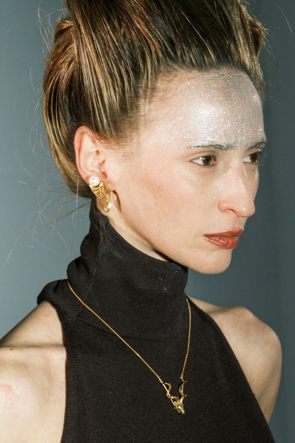 Luxury Bullish Pearl Necklace inspired by strength and transformation