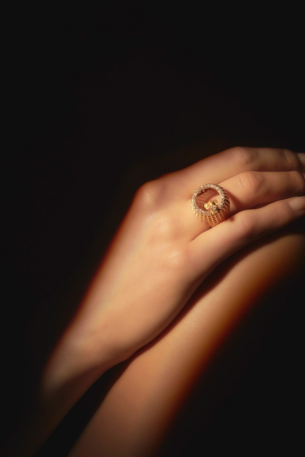 0.40ct diamond detail on the Carmel Ring