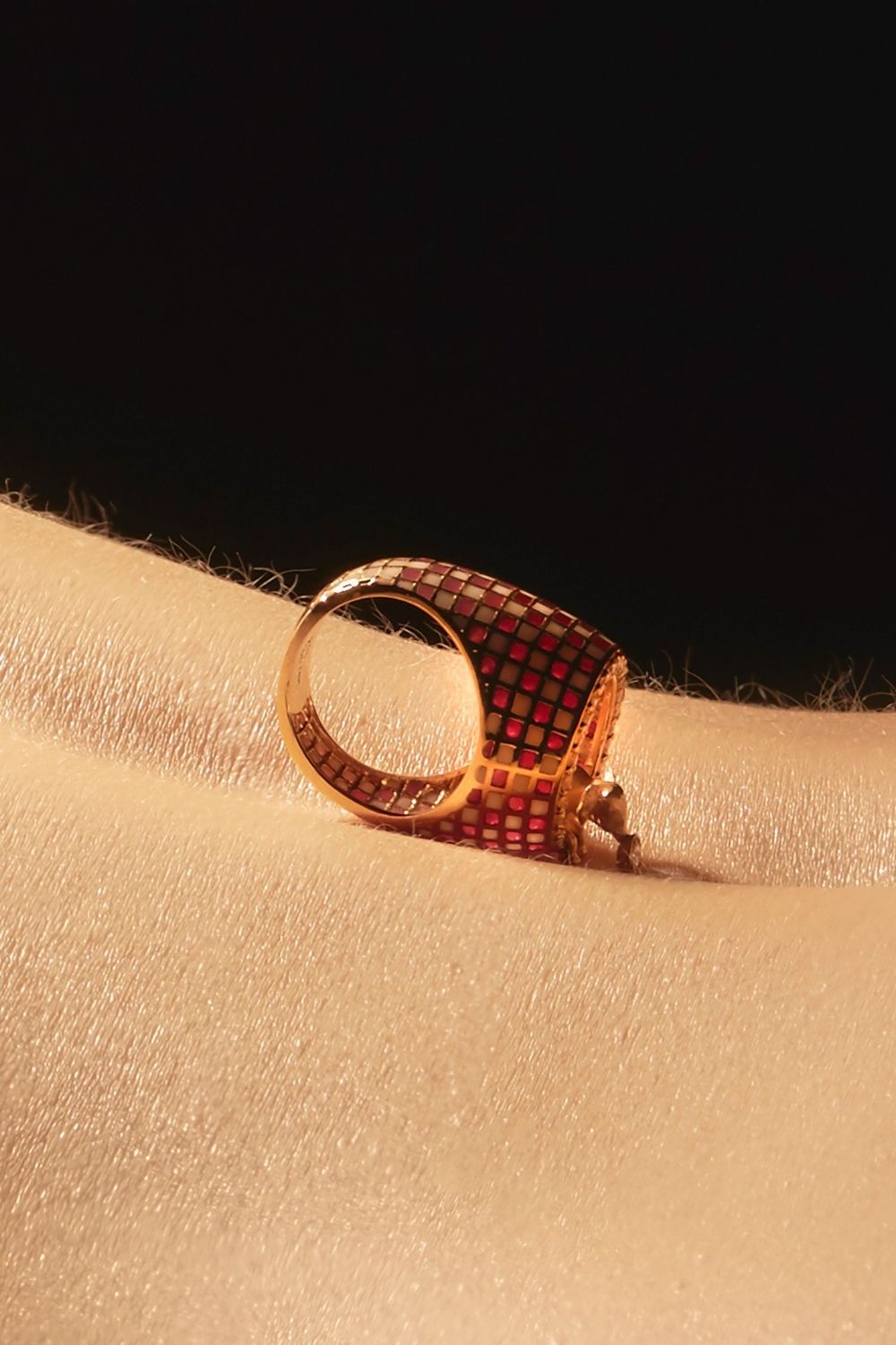 Top view of the symbolic Carmel Ring design