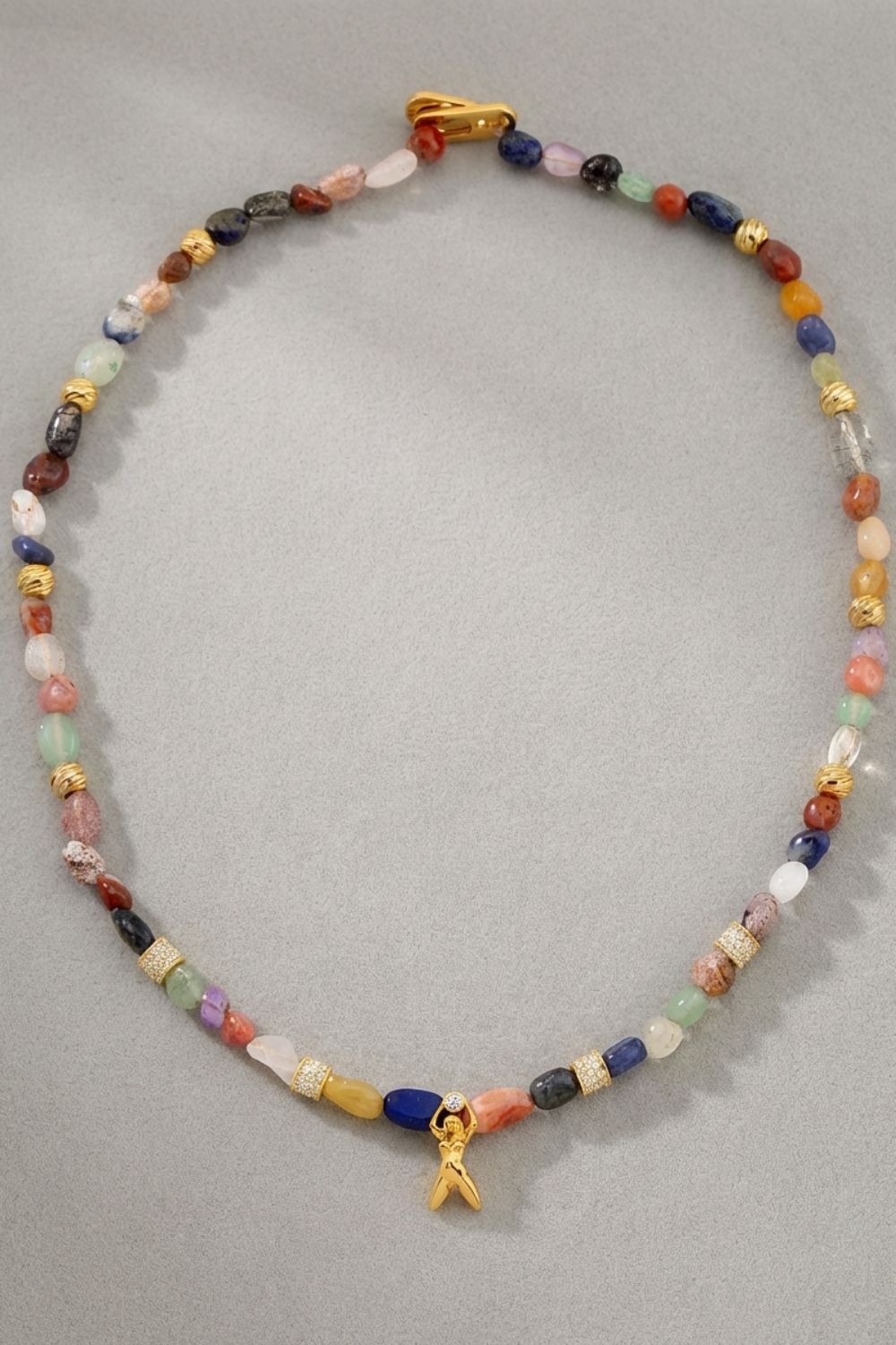 Helios pendant detail on Chakra Balance Necklace