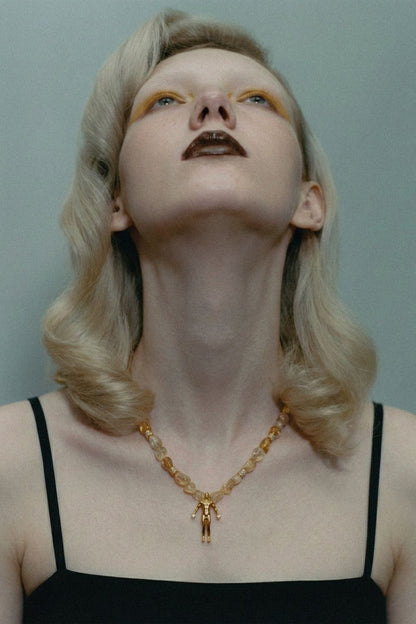 Citrine Abundance Necklace with 45cm chain