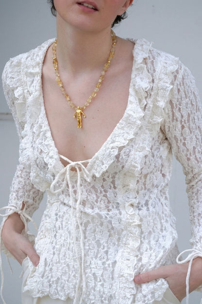Citrine Abundance Necklace for elegant everyday styling