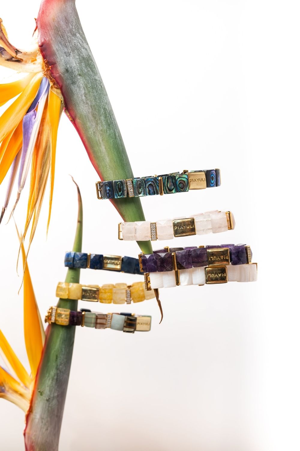 Woman wearing Piayuli Citrine Natural Stone Prosperity Bracelet