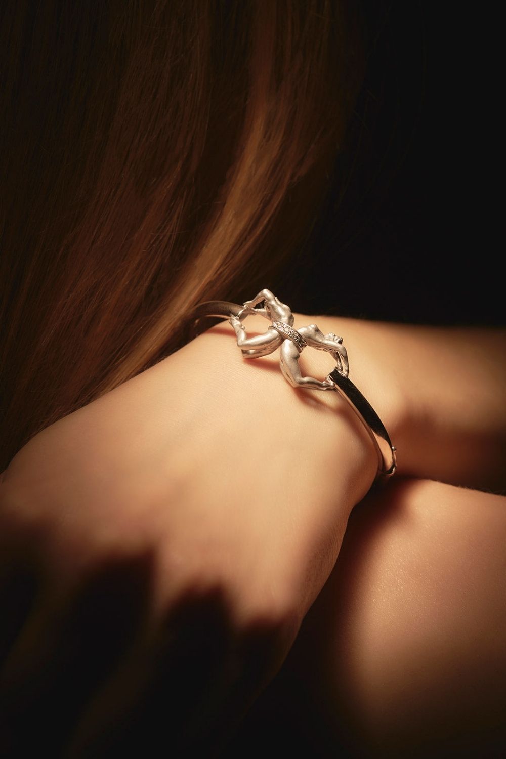 Connected Bracelet worn on wrist symbolizing lasting connection