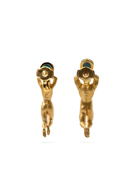 Piayuli Daphne and Apollo Earrings handcrafted with symbolic design