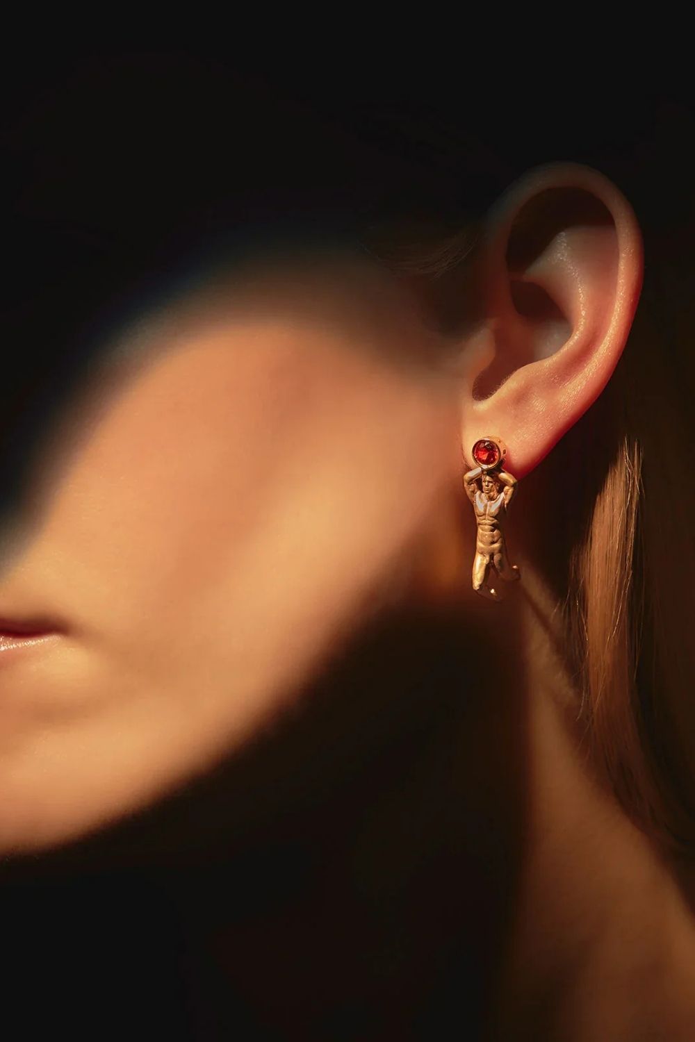 Luxury earrings symbolizing eternal love and devotion