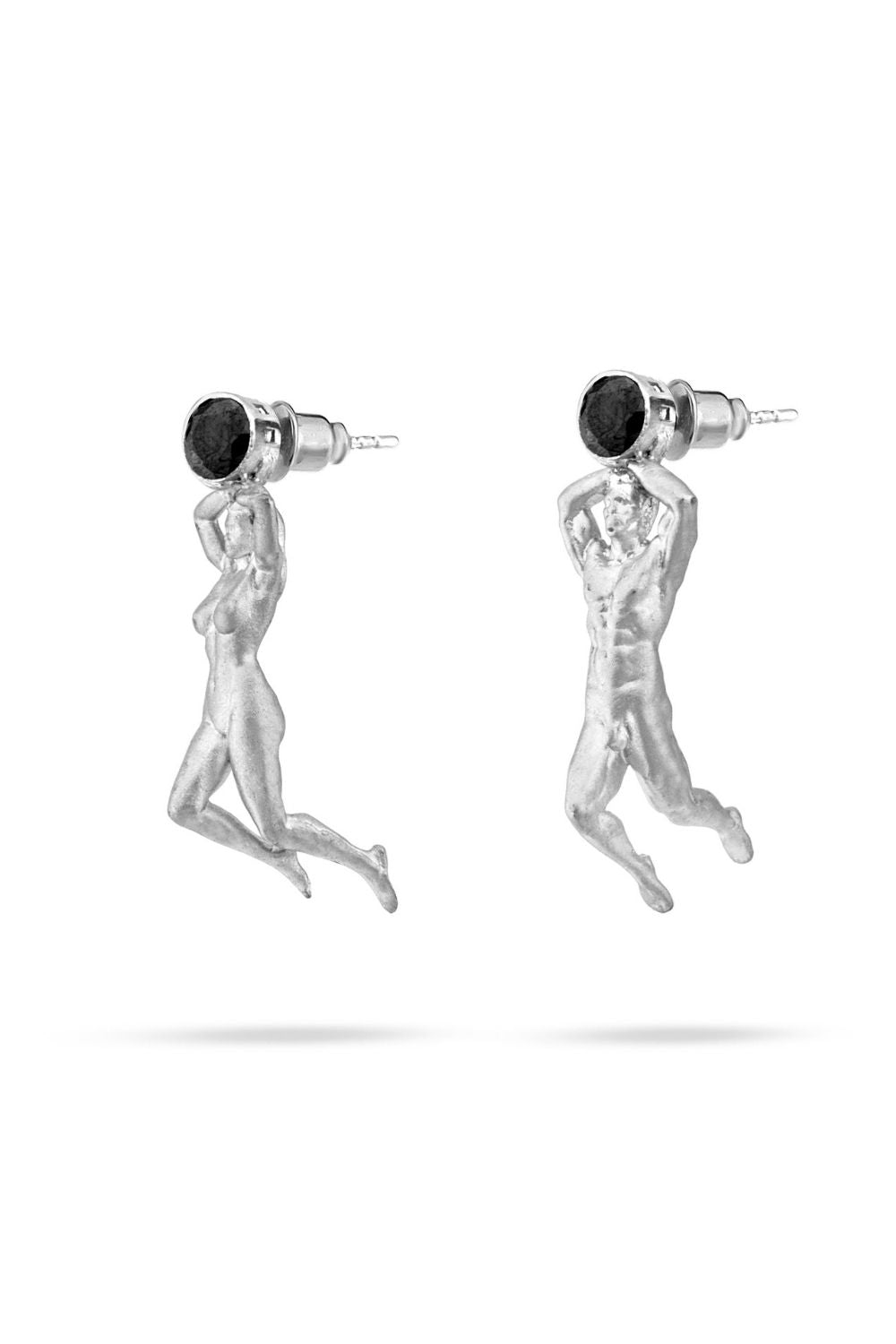 Side profile of the Daphne and Apollo Earrings