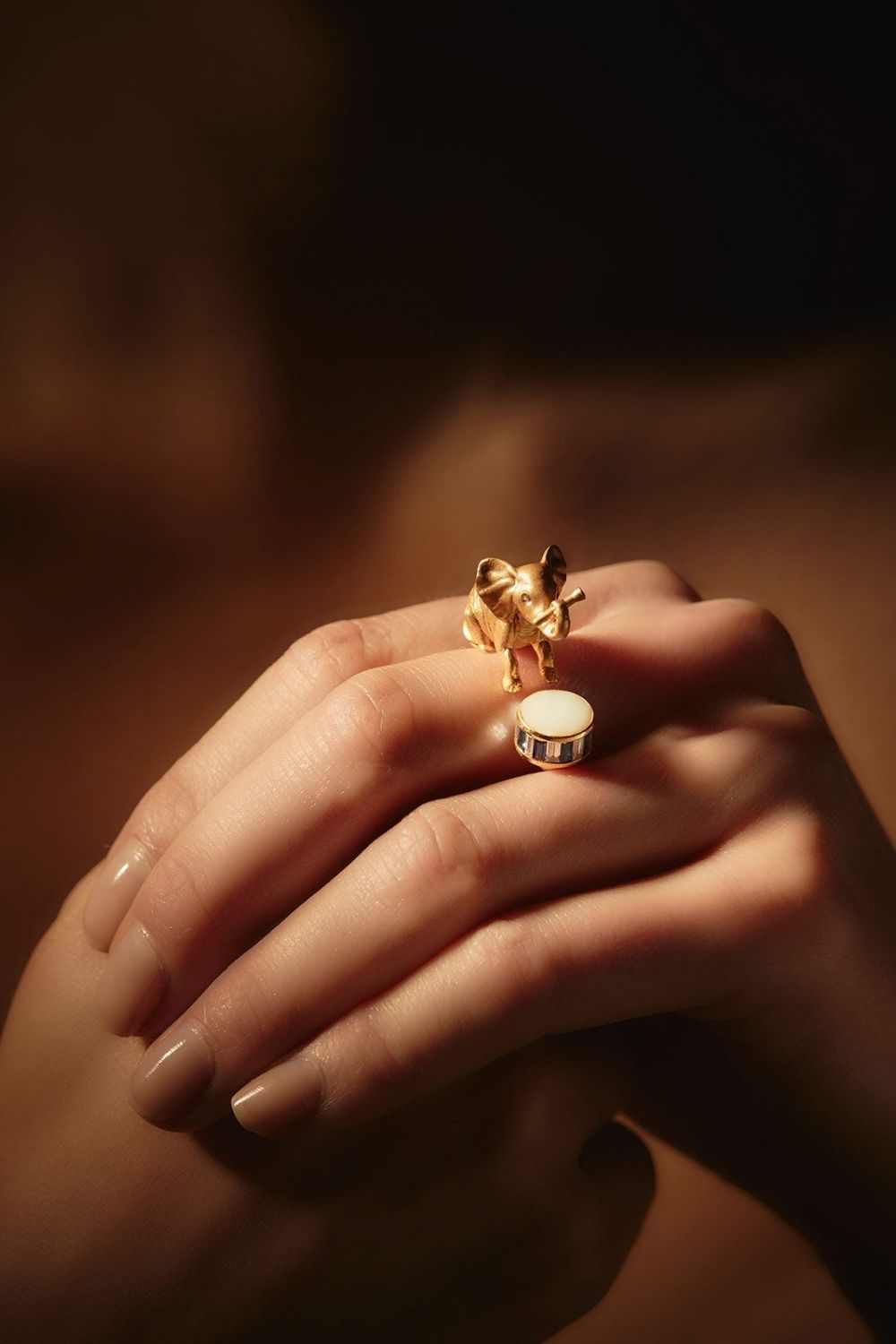 Luxury Dumbo Ring inspired by music creativity and imagination