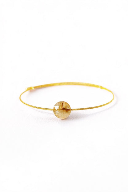 Fortune Abundance Citrine Bracelet with natural citrine gemstone by Piayuli