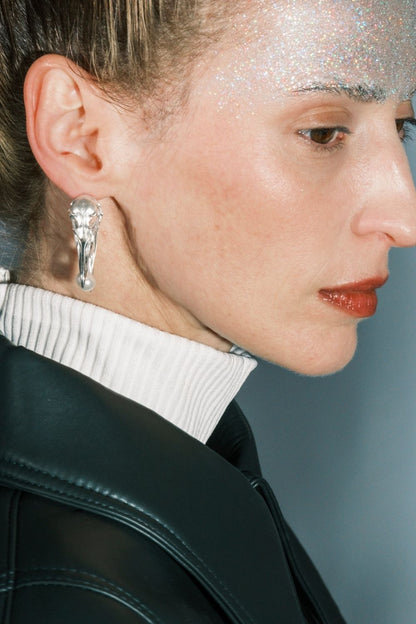 Luxury Freedom Pearl Earrings inspired by freedom transformation and individuality