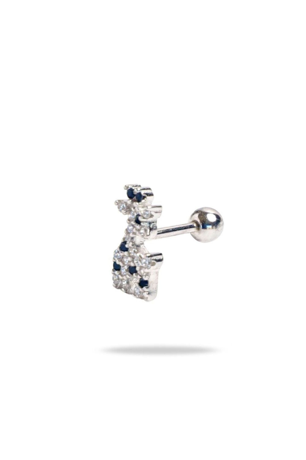 Special cut diamond detail on Giraffe Baby Earrings