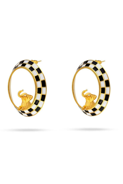 
Handcrafted enamel detail on the Joy Earrings