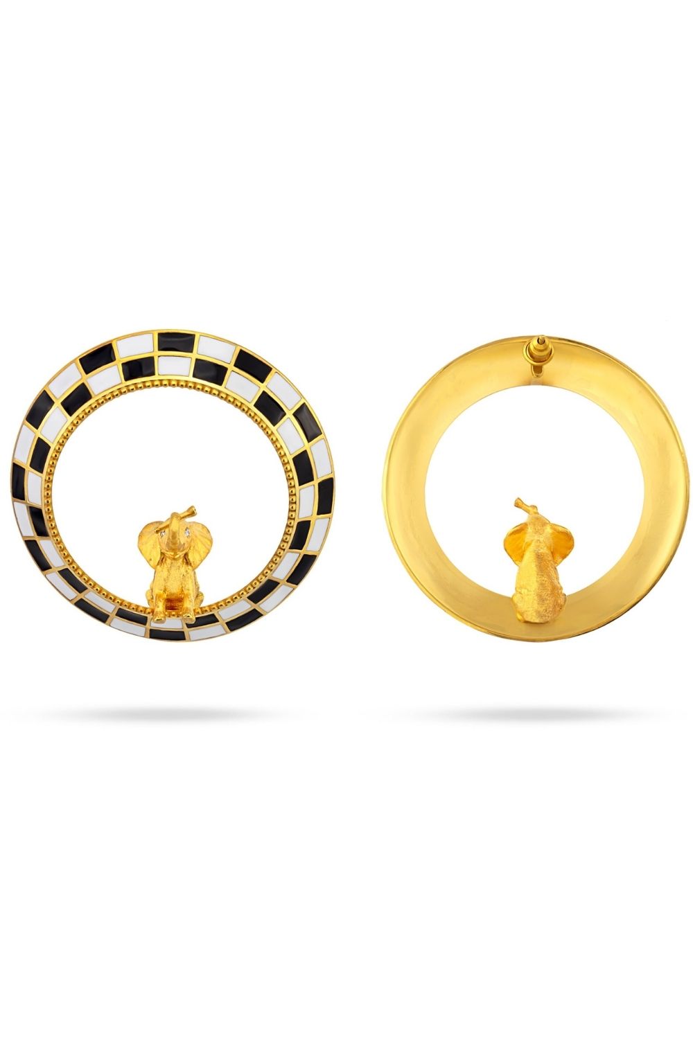 Piayuli Joy Earrings handcrafted in 22K gold plated brass