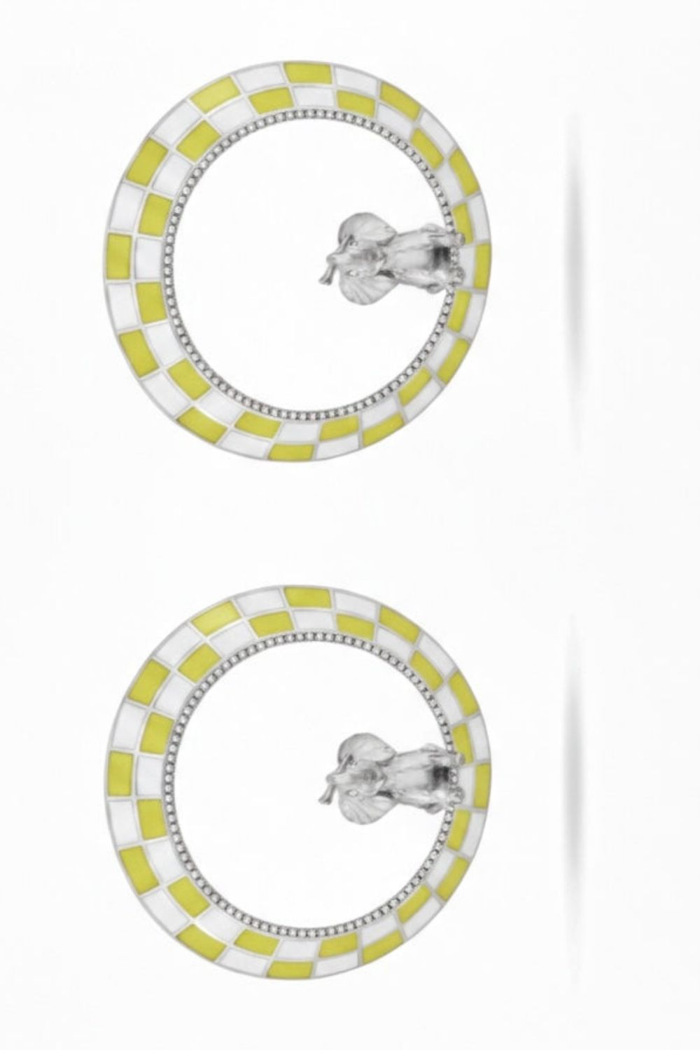 Woman wearing Joy Earrings inspired by creativity and self-expression