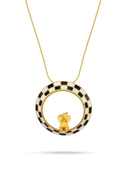 Piayuli Joy Necklace handcrafted in 22K yellow gold plated brass