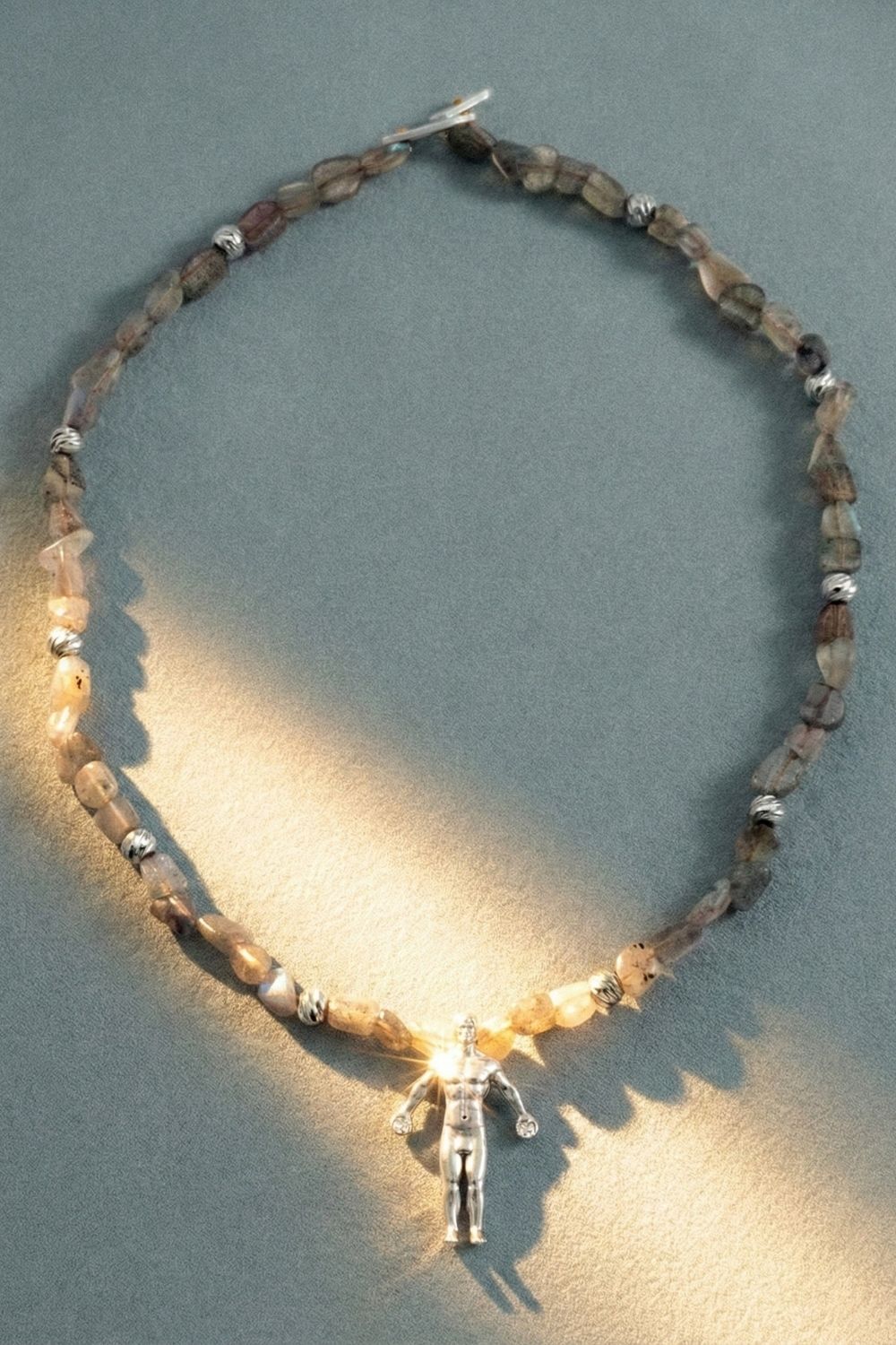 Amaze sculpture detail on Labradorite Ascension Necklace