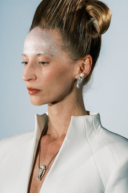 Luxury Lord of the Neal Pearl Earrings inspired by transformation and nature