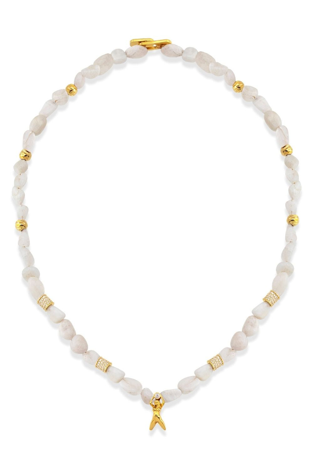 Moonstone Feminine Energy Necklace with natural moonstone by Piayuli