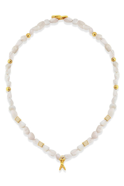 Moonstone Feminine Energy Necklace with natural moonstone by Piayuli