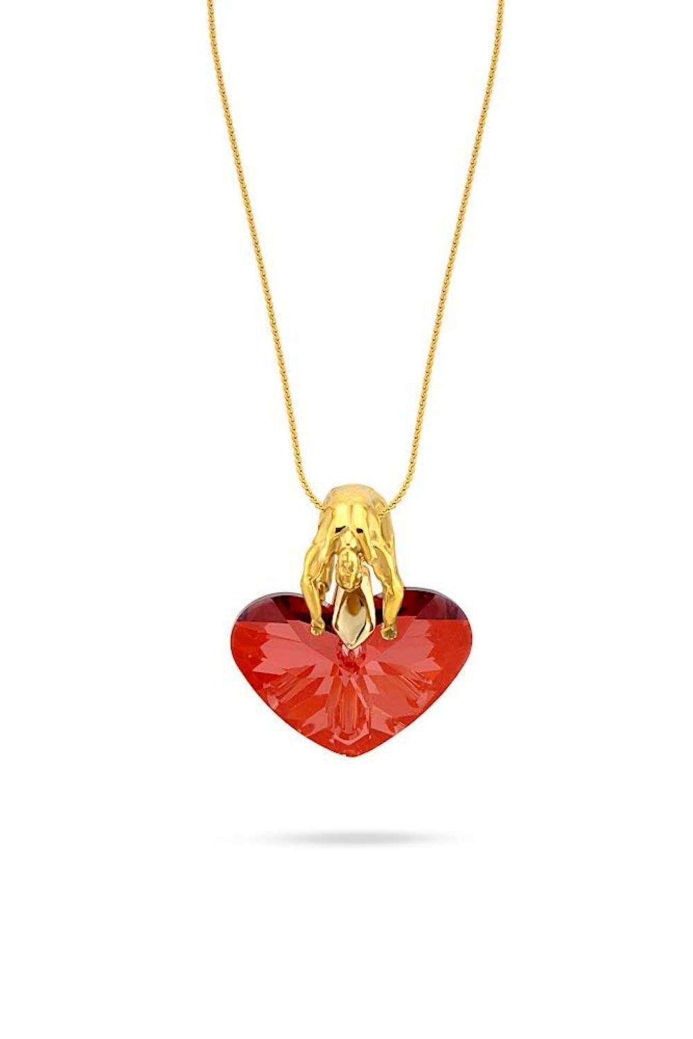 Piayuli Mr Lovely Mini Necklace handcrafted in 22K gold plated brass