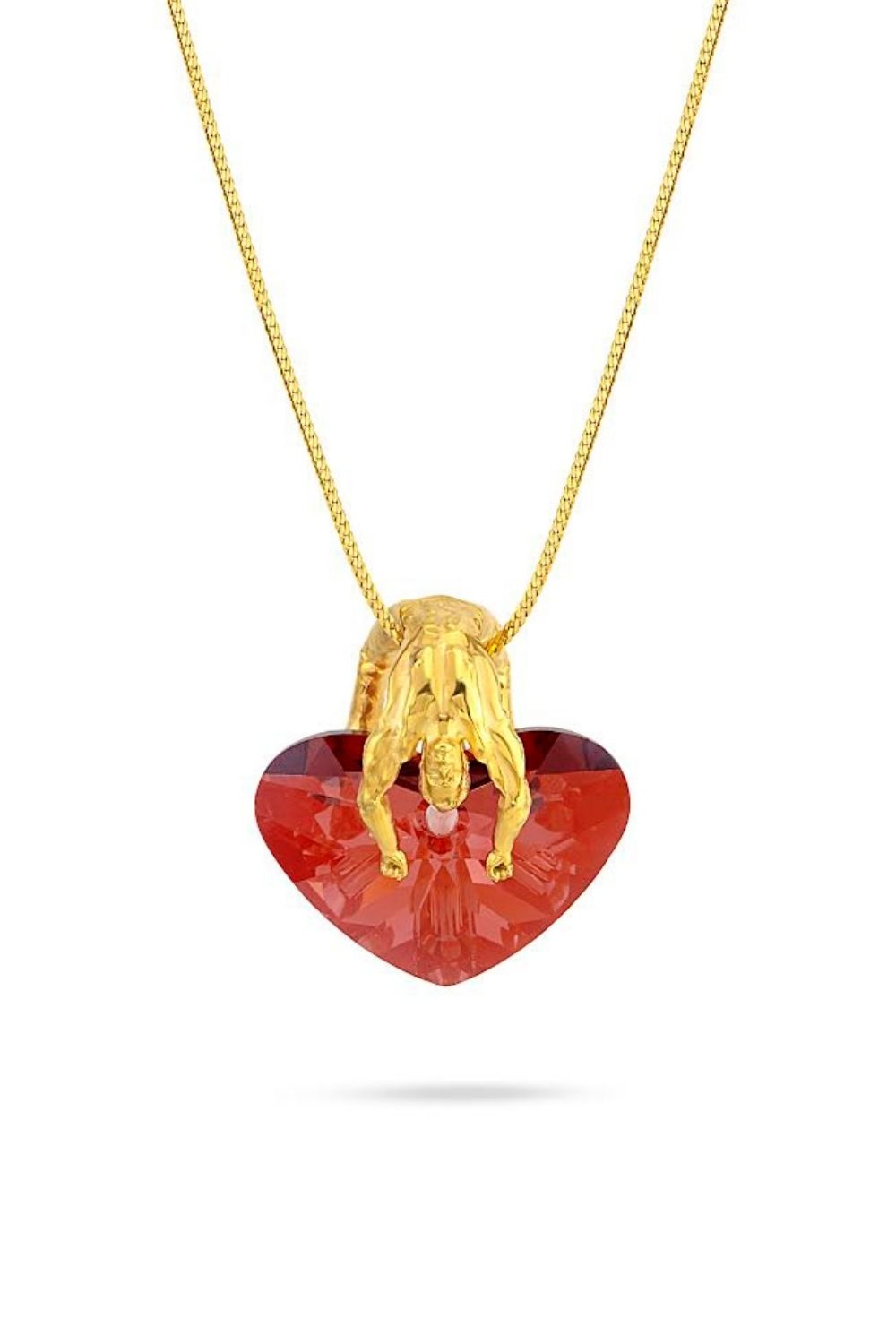 Piayuli Mr Lovely Necklace handcrafted in 22K gold plated brass