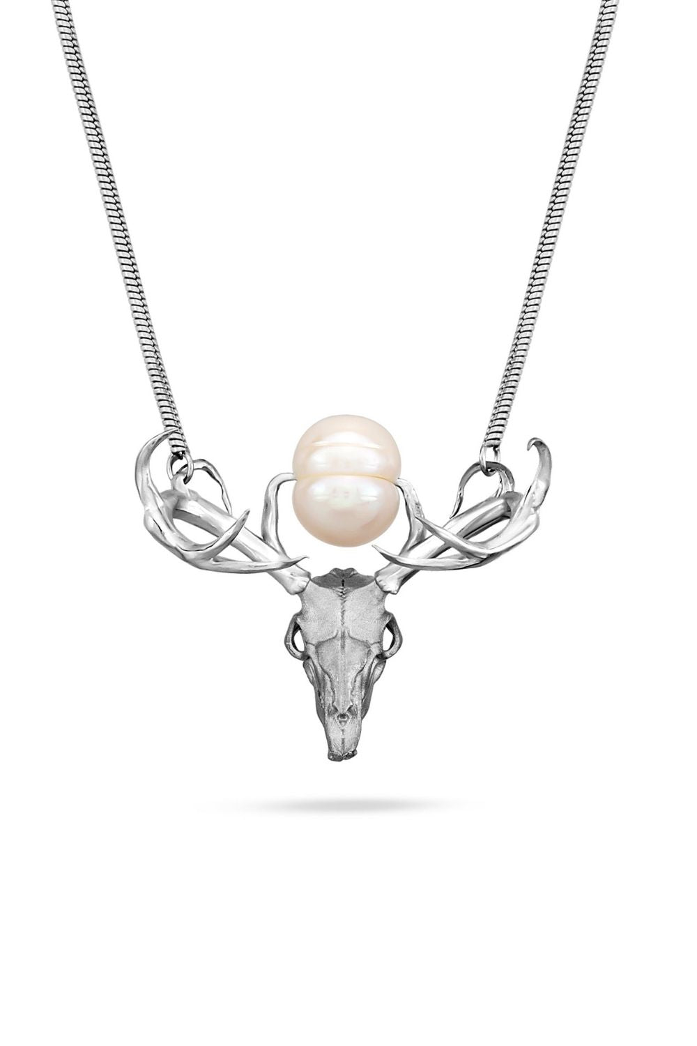 My Deer Pearl Necklace inspired by nature transformation and symbolism