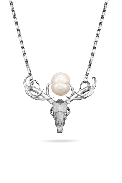 My Deer Pearl Necklace inspired by nature transformation and symbolism
