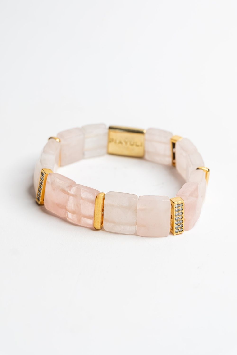 Luxury rose quartz gemstone bracelet inspired by love compassion and emotional healing