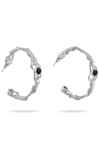 Soulmate Hoop Earrings symbolizing two souls reflected in one another
